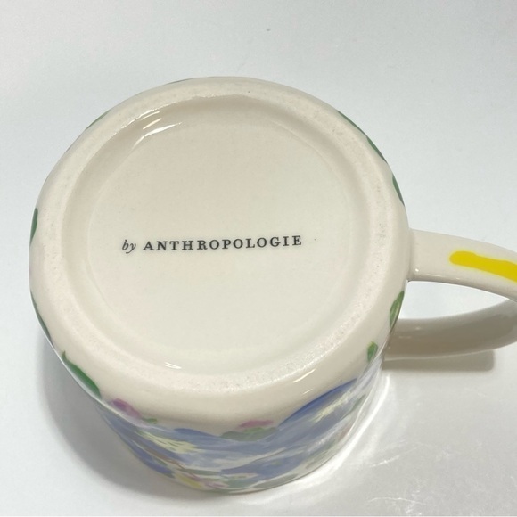 Anthropologie Dawn Floral Monogram Mug " E " - Picture 3 of 4